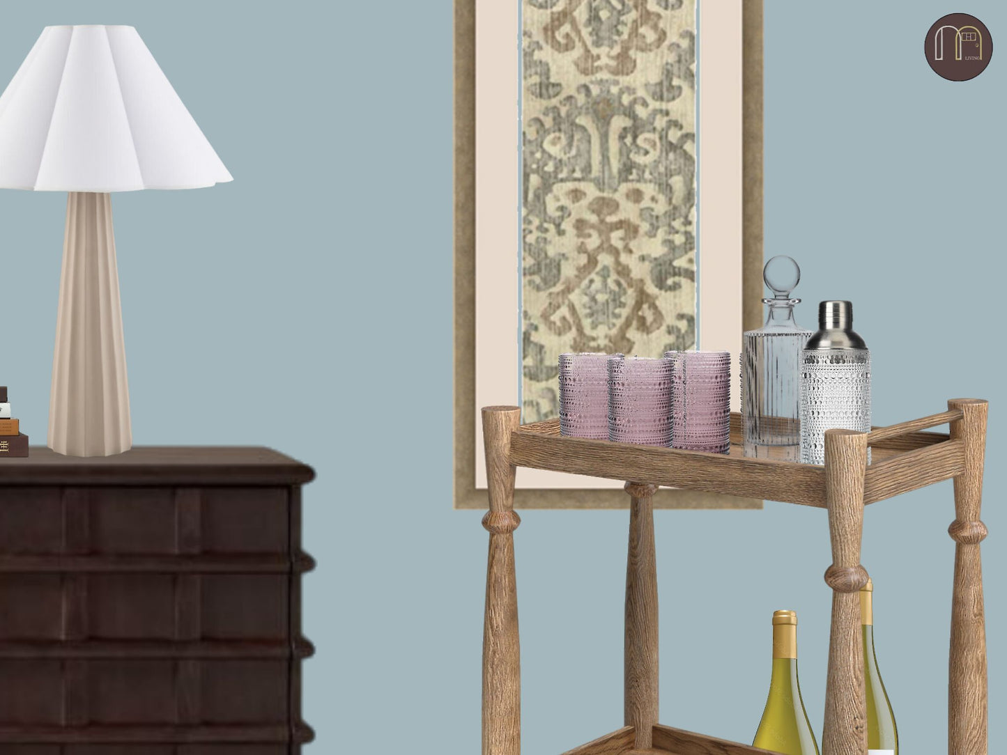 Pastel Traditional Dining Room
